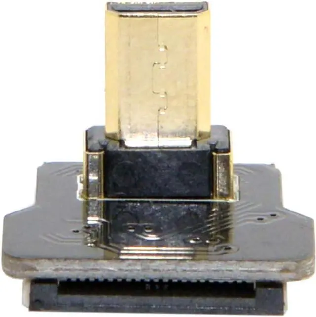 Alt view image 7 of 7 - FPC 20Pin Micro HDMI Flat Male 90 Degree Down Angled Connector for Ribbon Cable,Raspberry Pi, GoPro,Mini Display, Drone, Camera, Gimbal