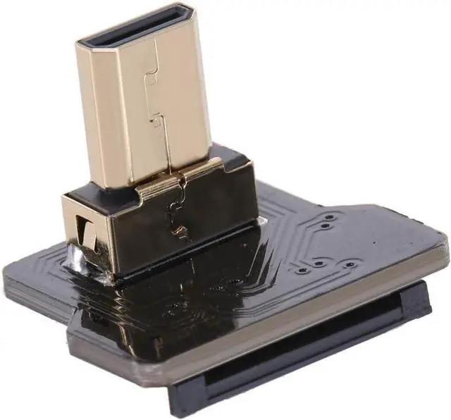 Alt view image 4 of 7 - FPC 20Pin Micro HDMI Flat Male 90 Degree Down Angled Connector for Ribbon Cable,Raspberry Pi, GoPro,Mini Display, Drone, Camera, Gimbal