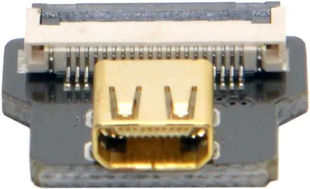 Alt view image 3 of 6 - FPC 20Pin Micro HDMI Flat Female Connector for Ribbon Cable,Raspberry Pi, GoPro,Mini Display, Drone, Camera, Gimbal