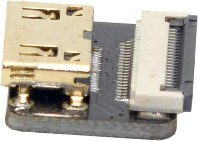 Alt view image 6 of 6 - 20Pin Mini HDMI Flat Female Connector for Ribbon Cable,Raspberry Pi, GoPro,Mini Display, Drone, Camera, Gimbal
