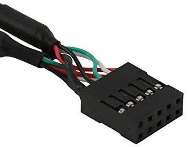 Alt view image 4 of 5 - USB 2.0 Front Panel Header 9/10Pin 1 Male to 2 USB 2.0 Female Y Splitter Mainboard Header Port Extension Cable Adapter