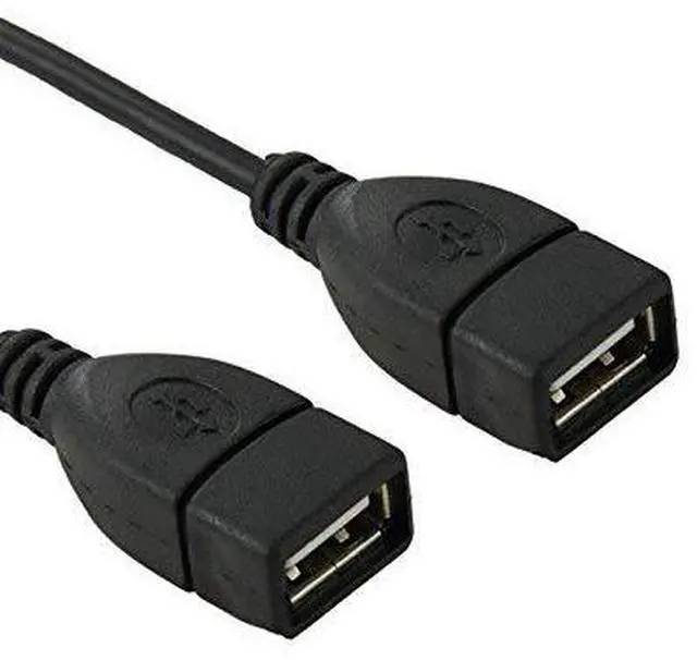 Alt view image 3 of 5 - USB 2.0 Front Panel Header 9/10Pin 1 Male to 2 USB 2.0 Female Y Splitter Mainboard Header Port Extension Cable Adapter