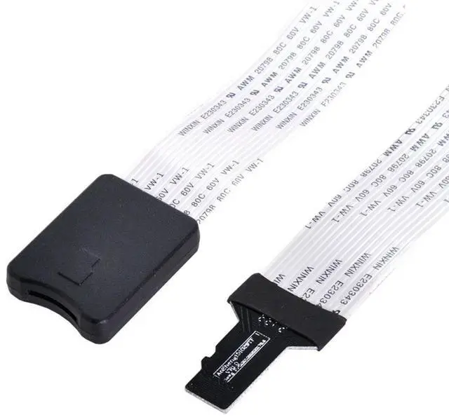 Alt view image 5 of 7 - Micro SD to Micro SD TF Card Male to Female Soft Flat FPC Extension Cable Adapter for 3D Printer/Model 3D Printer/GPS/Raspberry Pi
