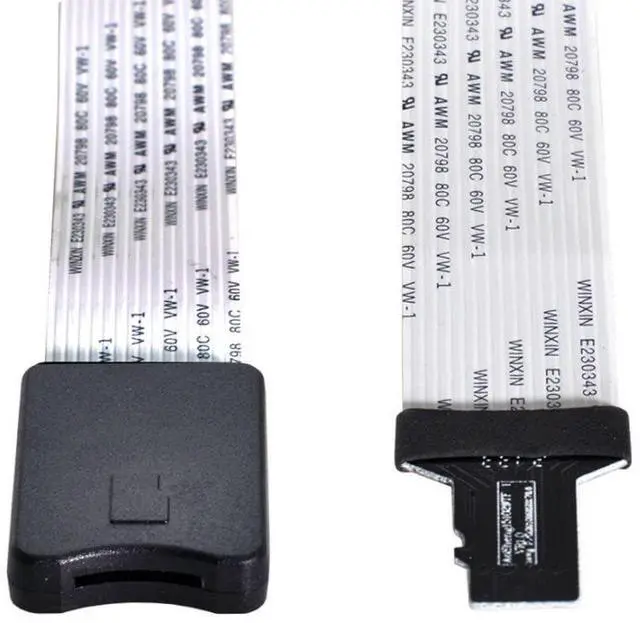 Alt view image 7 of 7 - Micro SD to Micro SD TF Card Male to Female Soft Flat FPC Extension Cable Adapter for 3D Printer/Model 3D Printer/GPS/Raspberry Pi