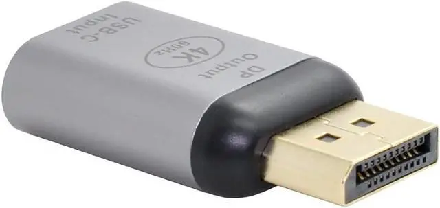 Alt view image 7 of 7 - USB C to Displayport Converter(The Displayport Terminal Must be Connected to The Monitor, not The Host.You Need to use The 10Gbps USB C to C Cable.Other Cable not Work)