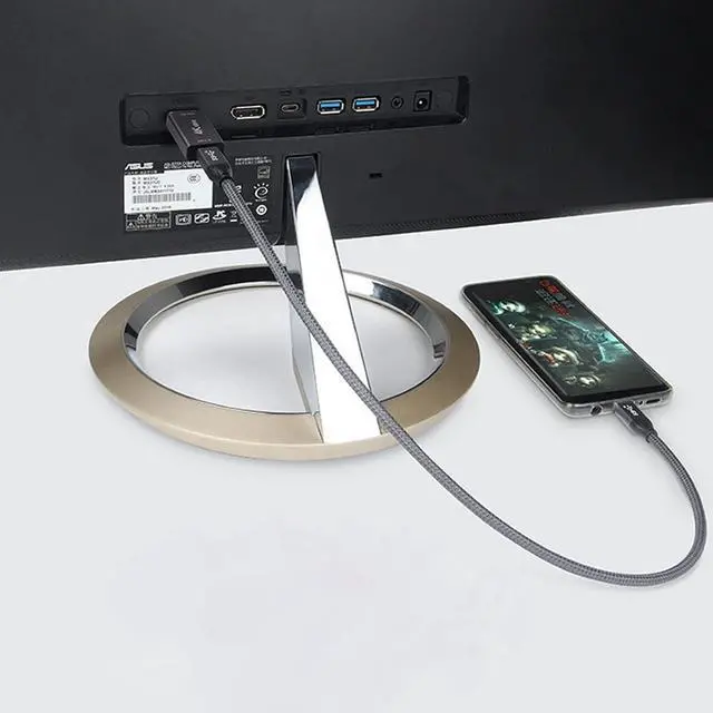 Alt view image 5 of 7 - USB C to Displayport Converter(The Displayport Terminal Must be Connected to The Monitor, not The Host.You Need to use The 10Gbps USB C to C Cable.Other Cable not Work)