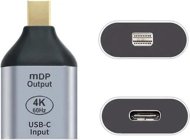 Main image of USB C to Mini Displayport Converter(The Mini Displayport Terminal Must be Connected to The Monitor, not The Host.You Need to use The 10Gbps USB C to C Cable.Other Cable not Work)