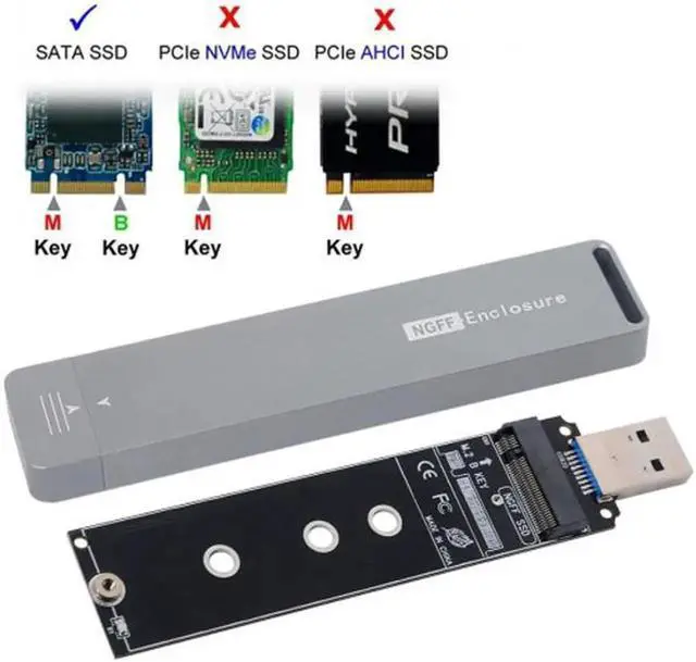 Alt view image 4 of 6 - B/M-key NGFF M2 SSD to USB 3.0 External PCBA Conveter Adapter Card Flash Disk Type U3-037