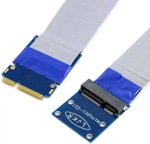 Alt view image 2 of 4 - Flexible Mini PCI Express PCI-e Mini Card Extender 52pin Male to Female Extension FFC Cable