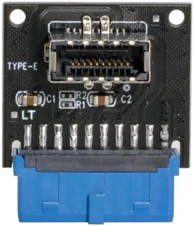 Main image of USB 3.1 Front Panel Socket Key-A Type-E to USB 3.0 20Pin Header Male Extension Adapter for Motherboard UC-308