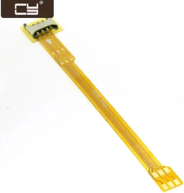 Main image of Micro SIM Card to Nano SIM Kit Male to Female Extension Soft Flat FPC Cable Extender 10cm EP-083