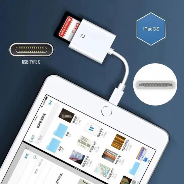 Alt view image 5 of 7 - USB 2.0 Type C USB-C to Standard SD SDXC SDHC Card Reader Adapter Compatible with Macbook Laptop Tablet Phone