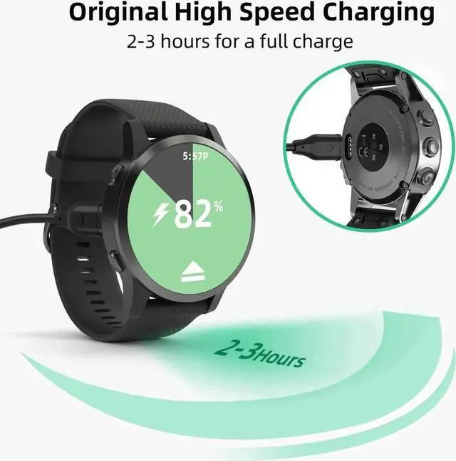 Alt view image 3 of 7 - USB C Charger Compatible with Garmin Watch Charger, 2 Pack Data Sync Charging Cable for Garmin Fenix 7 7S 7X, Fenix 6 6S 6X, Fenix 5 5S 5X Plus, Forerunner 965 945 245 45, Instinct