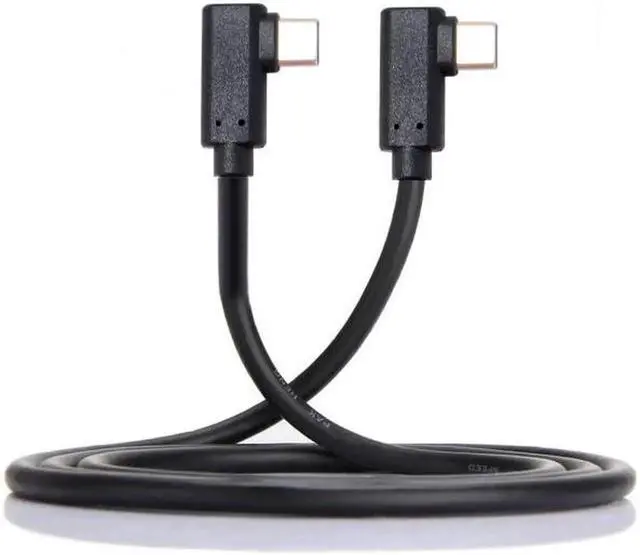 Alt view image 6 of 7 - USB-C Type-C to Type-C Cable Gen2 10Gbps 65W Dual 90 Degree Left Right Angled Type