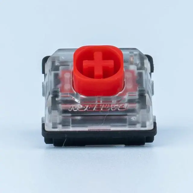 Alt view image 6 of 6 - GATERON KS-33 Low Profile Red Silent 2.0 Keyboard Switches, Linear 45gf 3 Pin SMD LED Factory Pre-lubed for MX Mechanical Keyboard (35)