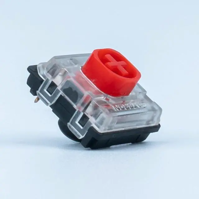 Alt view image 2 of 6 - GATERON KS-33 Low Profile Red Silent 2.0 Keyboard Switches, Linear 45gf 3 Pin SMD LED Factory Pre-lubed for MX Mechanical Keyboard (35)