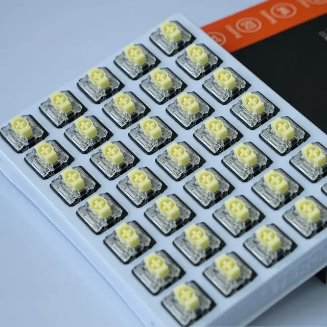 Alt view image 5 of 6 - GATERON KS-33 Low Profile Banana Keyboard Switches, Tactile 65gf 3 Pin RGB LED Factory Pre-lubed for MX Mechanical Keyboard (35PCS)