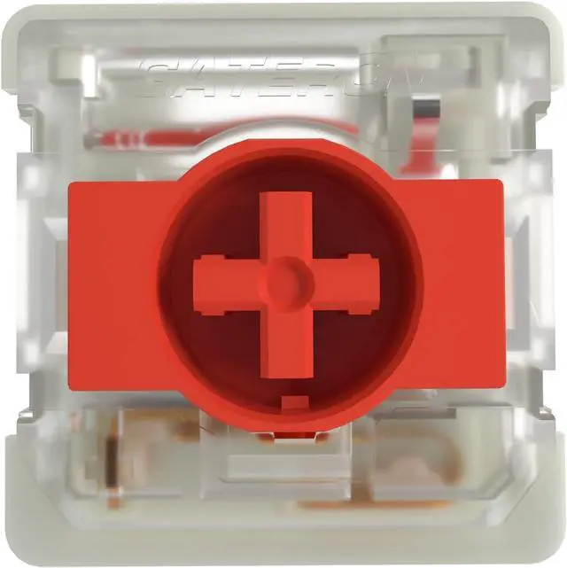 Main image of GATERON KS-33 Low Profile 2.0 Red Keyboard Switches, 3 Pin 50gf RGB LED Factory Pre-lubed Fit for NuPhy/Keychron Mechanical Keyboard (Red,35PCS)