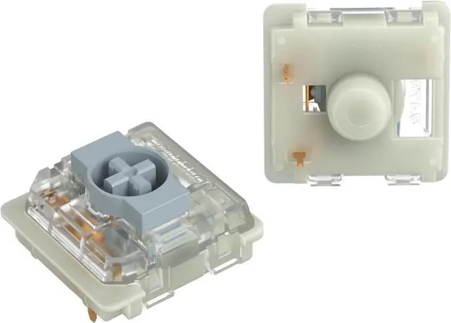 Alt view image 6 of 6 - GATERON KS-33 Low Profile 2.0 Silver Switches, 3 Pin Factory Pre-lubed SMD LED for MX Mechanical Keyboard (Silver, 35pcs)