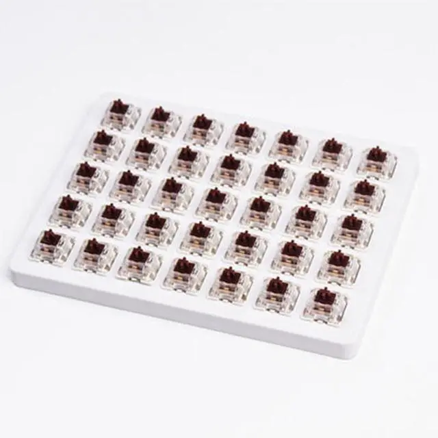 Alt view image 4 of 4 - GATERON G Brown Pro Keyboard Switches, RGB LED Tactile Pre Lubed Compatible for MX Mechanical Keyboard SMD LED Plug in LED 3 Pin 55gf Key Switches(Brown, 35PCS)