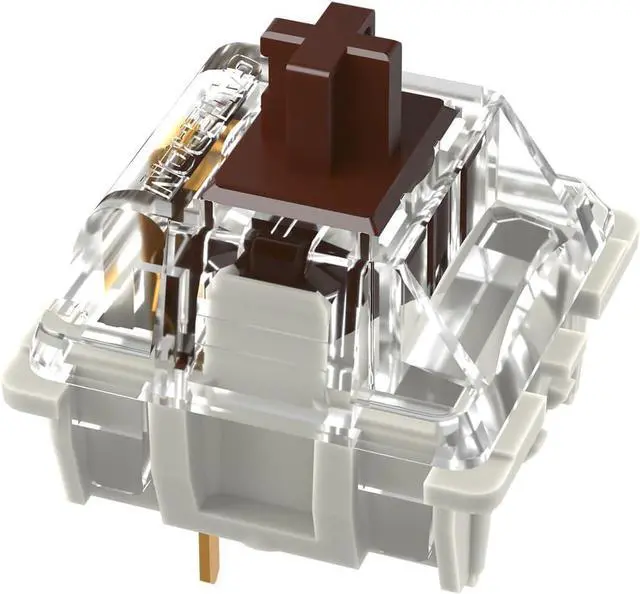 Alt view image 3 of 4 - GATERON G Brown Pro Keyboard Switches, RGB LED Tactile Pre Lubed Compatible for MX Mechanical Keyboard SMD LED Plug in LED 3 Pin 55gf Key Switches(Brown, 35PCS)