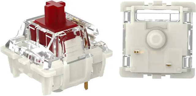 Alt view image 2 of 4 - GATERON G Red Pro Keyboard Switches, RGB LED Linear Pre Lubed Compatible for MX Mechanical Keyboard SMD LED Plug in LED 3 Pin 45gf Key Switches(Red, 35PCS)