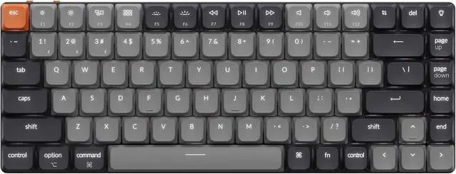 Main image of Keychron K3 Version 3 Low Profile Wireless Mechanical Keyboard, 75% Layout QMK Programmable Bluetooth 5.2/Wired, White Backlit with Shine-Through Keycaps for Mac Windows Linux