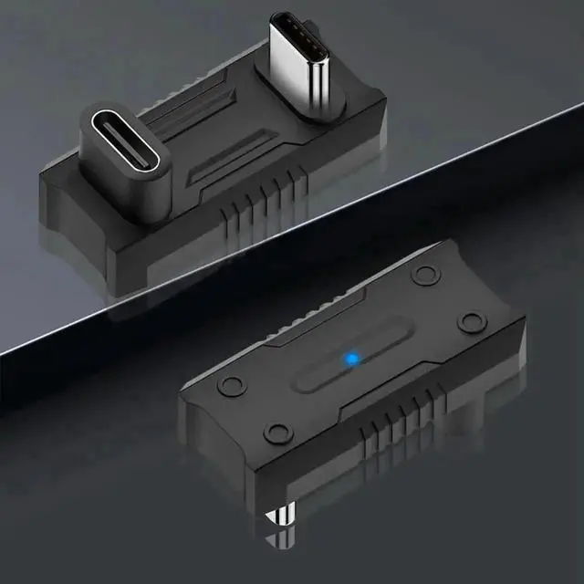 Alt view image 4 of 4 - USB-C Male To USB-C Female Adapter 8K@60Hz USB C Male Female Adapter 180 Degree U-shaped for Rog Ally/NS Switch Console