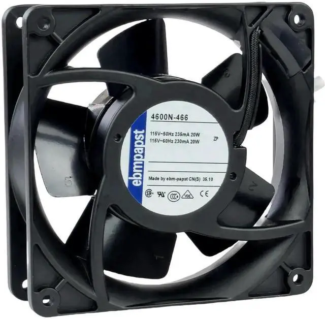Alt view image 6 of 7 - for ebmpapst 4600N-466 Axial Fan,115V 20W 106CFM Industrial Cooling Fan All-Metal Heat-Resistant Cooling Fan 4600N-466