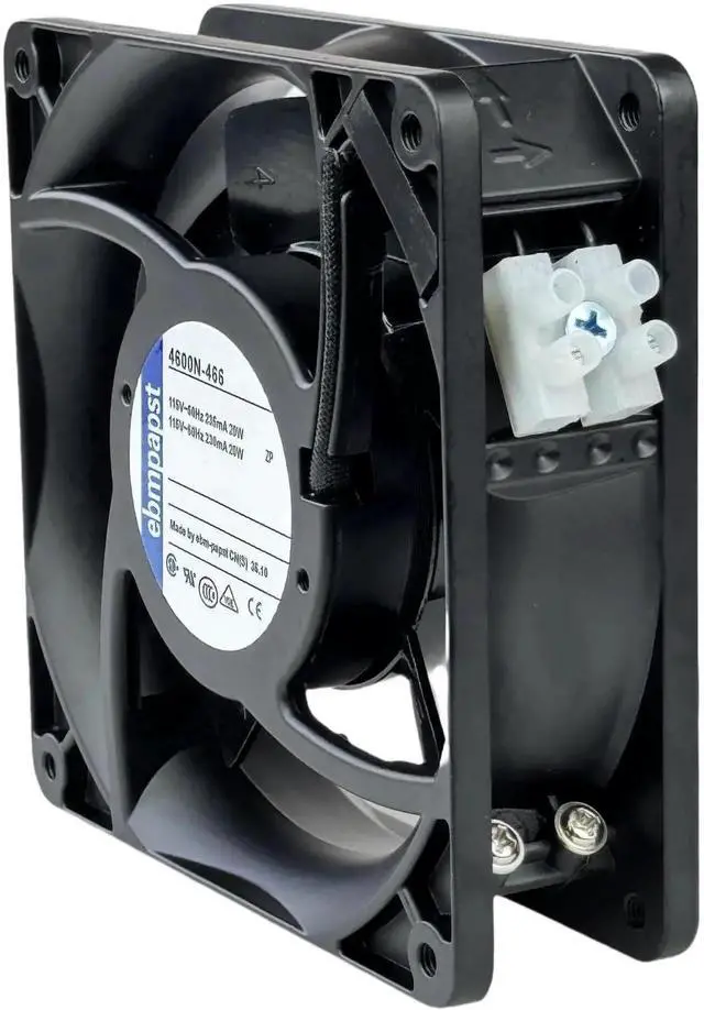 Alt view image 5 of 7 - for ebmpapst 4600N-466 Axial Fan,115V 20W 106CFM Industrial Cooling Fan All-Metal Heat-Resistant Cooling Fan 4600N-466