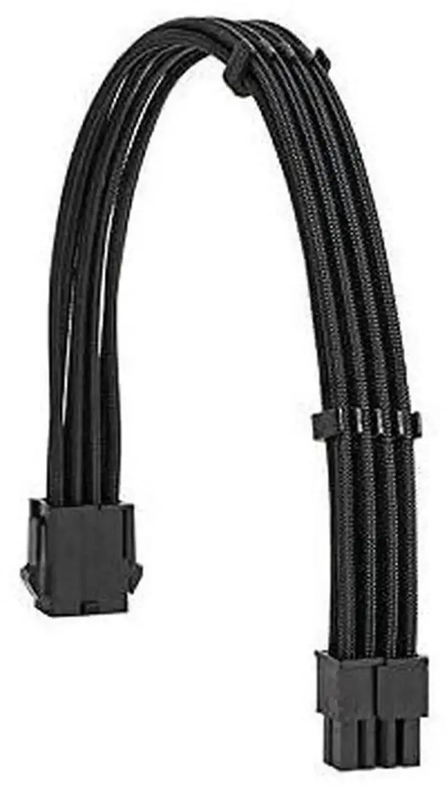 Alt view image 2 of 4 - Extension Power Supply Cable Kit 18AWG EPS 8-P+PCI-8-P with Cable Combs for PSU to Motherboard/GPU (Black PCI 8+EPS 8)