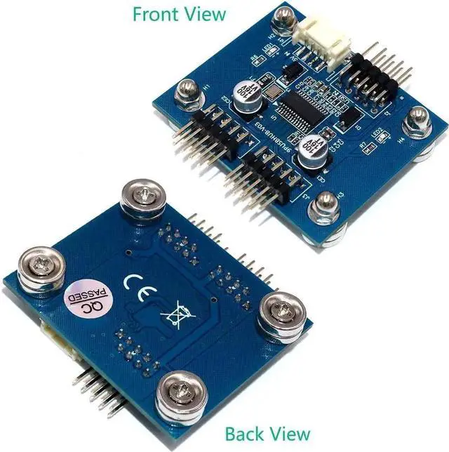 Alt view image 7 of 7 - USB 2.0 9pin Header 1 to 2 Extension Hub Splitter Adapter-Converter MB USB 2.0 Male to 2 Male-30CM 9-pin Cable (90 Degree+SATA Cable)