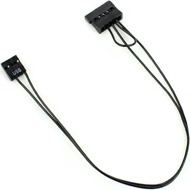 Alt view image 6 of 6 - 9 Pin USB Adapter to SATA SDD 2.5 Inch SDD Power Supply Cable for ITX Motherboard Main Board Notebook