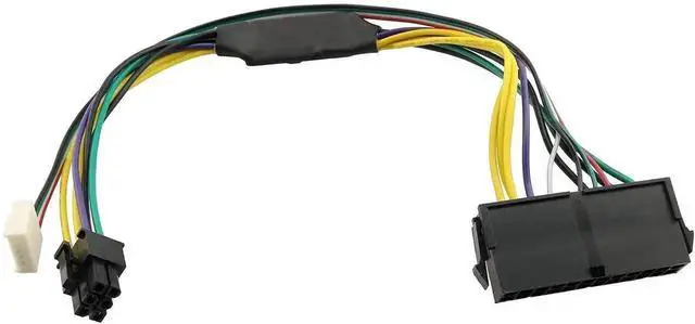 Alt view image 3 of 5 - 30cm/11.8 Inch 24-Pin to 6-Pin 18AWG ATX PSU Power Supply Adapter Cable for HP Z230 Z220 SFF Motherboards