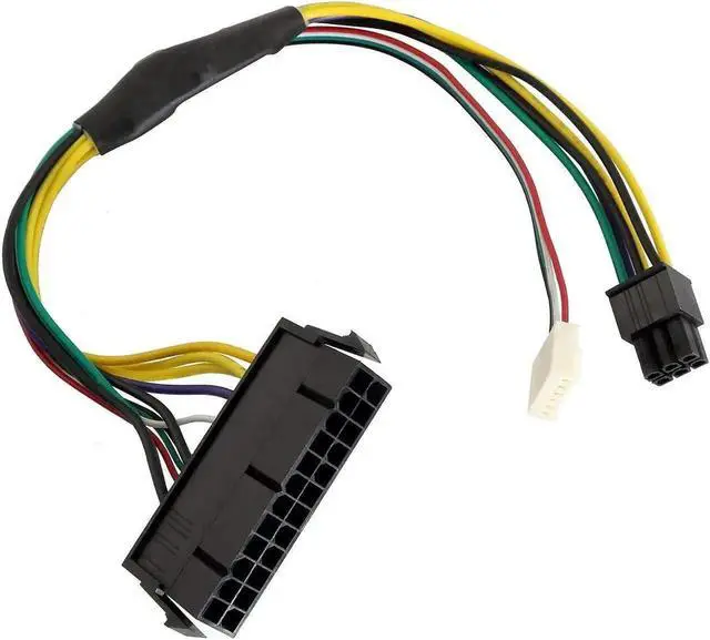 Main image of 30cm/11.8 Inch 24-Pin to 6-Pin 18AWG ATX PSU Power Supply Adapter Cable for HP Z230 Z220 SFF Motherboards