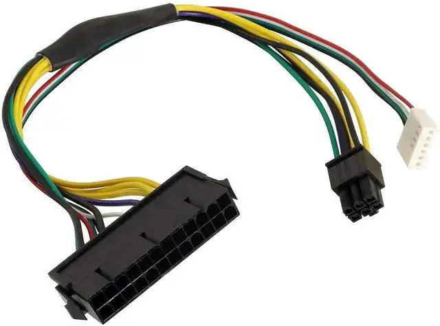 Alt view image 4 of 5 - 30cm/11.8 Inch 24-Pin to 6-Pin 18AWG ATX PSU Power Supply Adapter Cable for HP Z230 Z220 SFF Motherboards