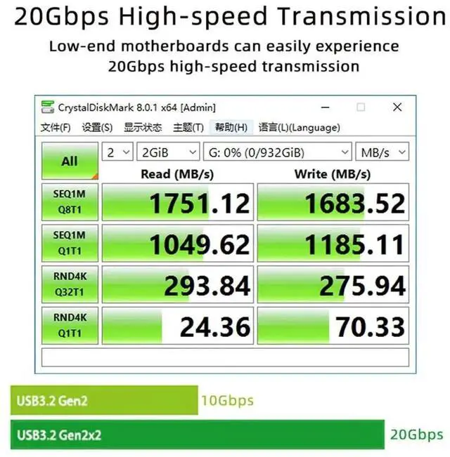 Alt view image 4 of 7 - USB 3.2 Gen2 Type-C 20Gbps USB-C to PCI-E 4X Express Card Adapter for Desktop Motherboard