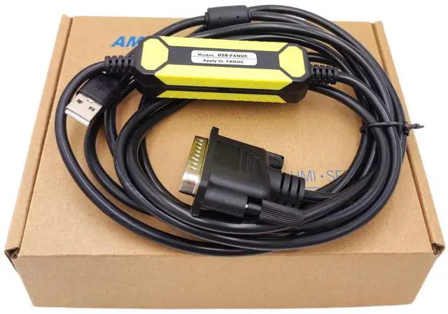 Main image of USB-FANUC CNC Programming Cable, RS232 Data Transfer Convert DB25 Pin Download Cable for CNC Fanuc