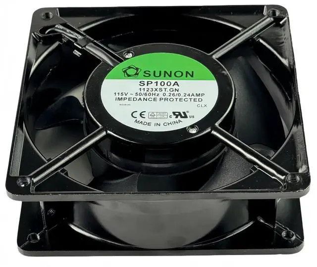 Alt view image 4 of 6 - for Sunon SP100A-1123XST.GN 115V AC 120x120x38mm Cooling Fan 50/60Hz 0.26/0.24A AC Axial Fan 50 dB 1800 RPM 2-Pin