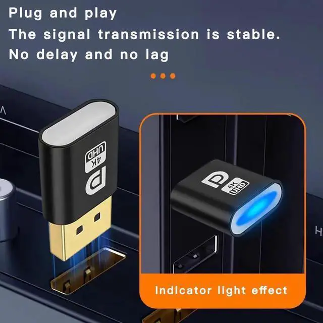 Alt view image 3 of 7 - DP - DisplayPort Display Emulator EDID Emulator Plug 2K (fit Headless 2560x1600@60Hz) 4K 4096x2160@17Hz Display Port Dummy Plug DisplayPort Compatible (2K-2560x1600@60Hz) (3PCS)