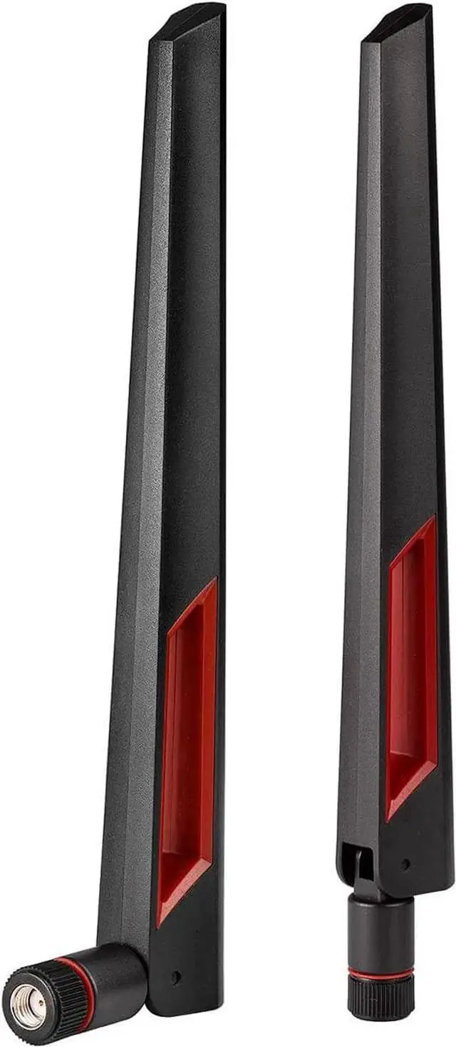 Main image of WiFi Antenna with RP-SMA Male Connector, 2.4GHz 5GHz 5.8GHz Dual Band Antenna for PCI-E WiFi Network Card USB Wireless Camera Router Hotspot etc. 2pcs