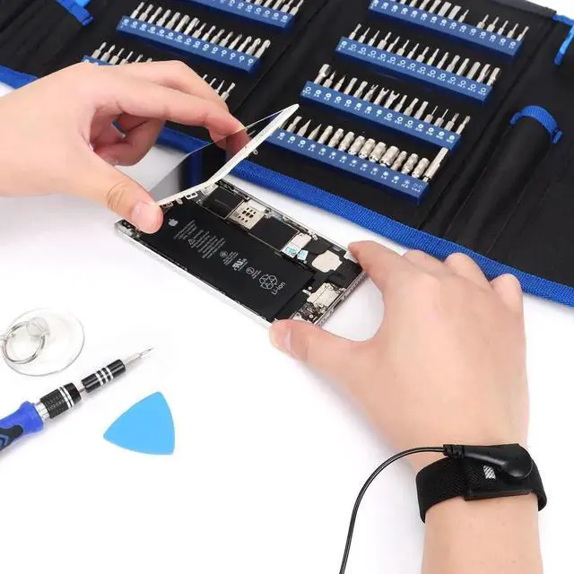 Alt view image 6 of 6 - Anti Static Wrist Strap, 11" Antistatic Wrist Band Grounding Bracelet ESD Wrist Strap Adjustable wristband with Alligator Clip, Extra Long Cord for PC Computer Building Electronics Repair