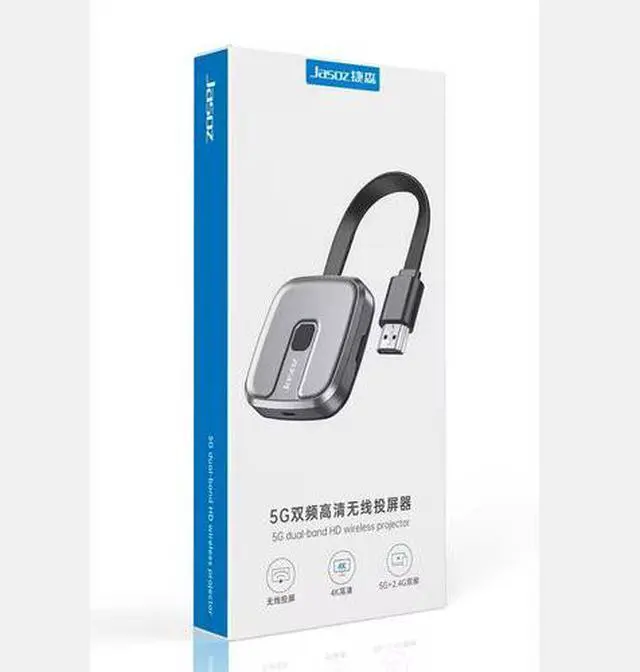 Alt view image 4 of 4 - Jasoz G144 5G/2.4G Dual-Band Wireless HDMI Transmitter & Receiver, 4K HD Audio Video Dongle for TV, Display, Projector, Micro USB Powered