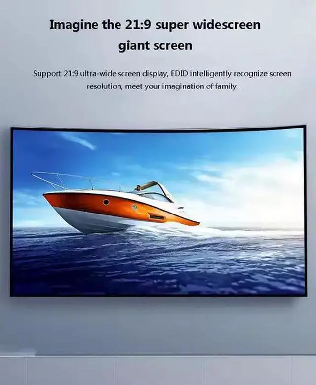 Alt view image 3 of 6 - DTECH Full HD 1080P 60Hz 4K Support Smart EDID HDCP2.2 Port 1X2 Splitter for 4K TV DVD