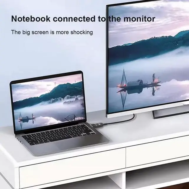 Alt view image 2 of 6 - Wholesale 2.0 AOC Optical Fiber Cable 18Gbps 4K 60Hz DP Cable to HDMI Cable for Screen Projection to TV