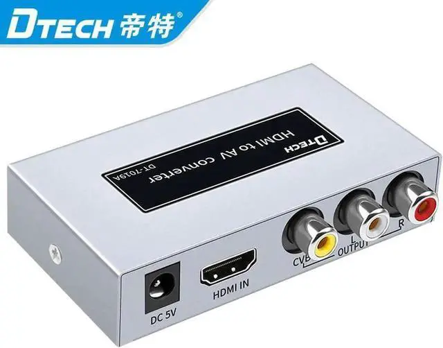 Alt view image 2 of 6 - Video Dtech Hdmi to RCA AV Adapter Converter 4K hdmi to rca converter