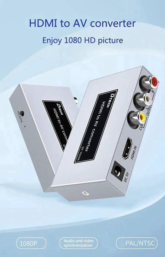 Main image of Video Dtech Hdmi to RCA AV Adapter Converter 4K hdmi to rca converter