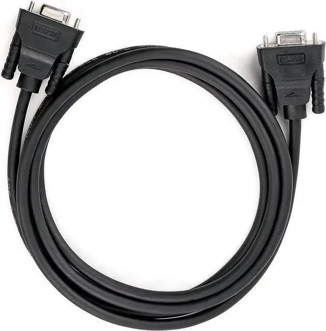 Alt view image 2 of 6 - DTech DB9 RS232 Serial Cable Female to Female Null Modem Cord Full Handshaking 7 Wire Crossover for Data Communication (10 Feet, Black)