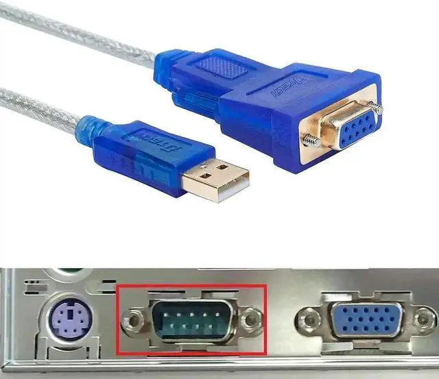 Alt view image 2 of 7 - DTech USB to Serial Adapter 10 ft USB to RS232 DB9 Female Cable COM Port with FTDI Chipset Supports Windows 11 10 8 7 Mac Linux