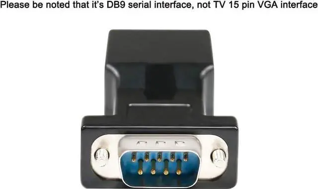 Alt view image 3 of 7 - DTECH DB9 to RJ45 Serial Adapter RS232 Male to RJ-45 Female Ethernet Converter Compatible with Standard 9 Pin RS-232 Devices